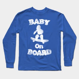 Distressed Baby on Board Long Sleeve T-Shirt